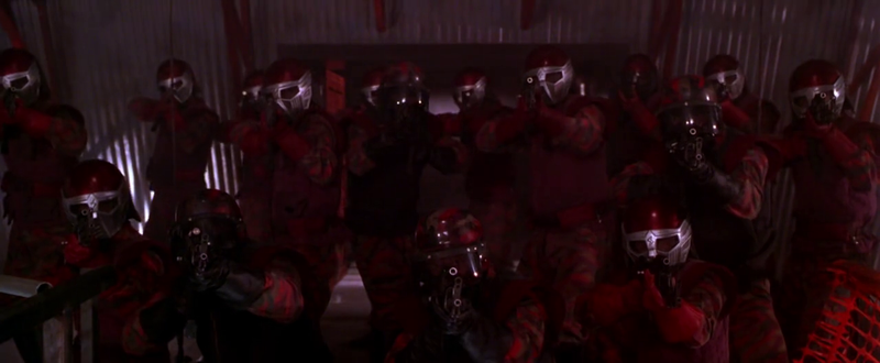 Now that I think about it... no wonder hundreds of these guys couldn’t shoot Guile, they probably can’t even see out those masks...